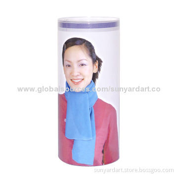 Clear plastic tube, oval shape